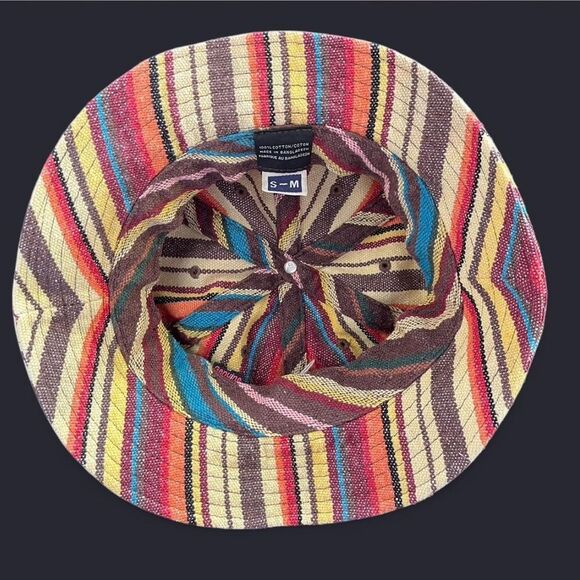 Volcom Size S/M Multi-coloured striped bucket hat - Picture 6 of 7